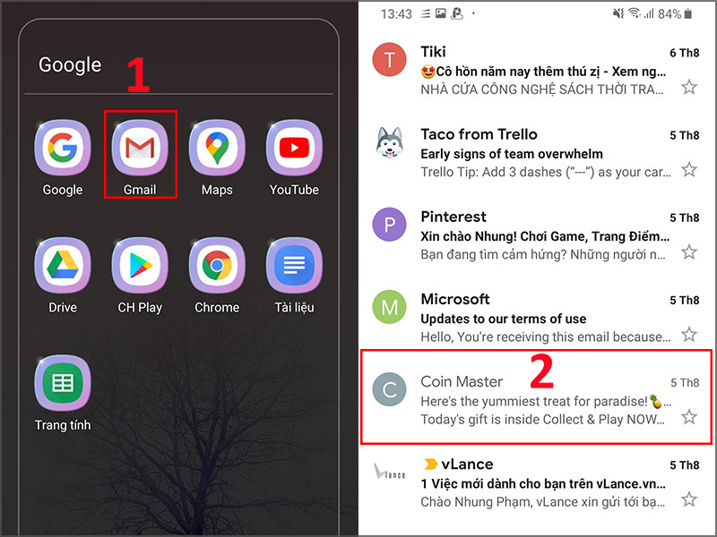 allintitle:cách chặn thư rác trong mail trên ứng dụng Gmail di động