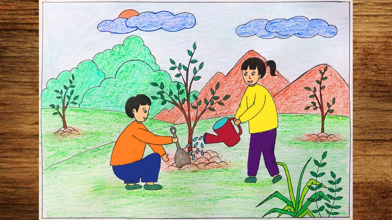 allintitle:cách vẽ bảo vệ môi trường bằng hình ảnh trồng cây gây rừng