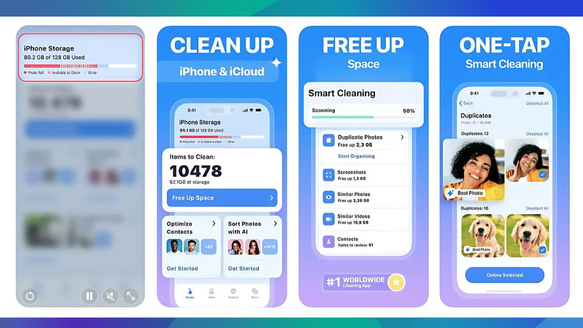 App dọn rác cho iPhone Cleaner - Clean My Storage