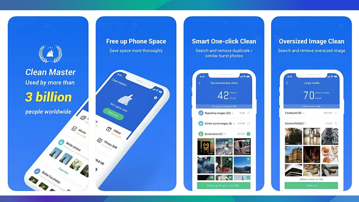 App dọn rác trên iPhone Clean Master