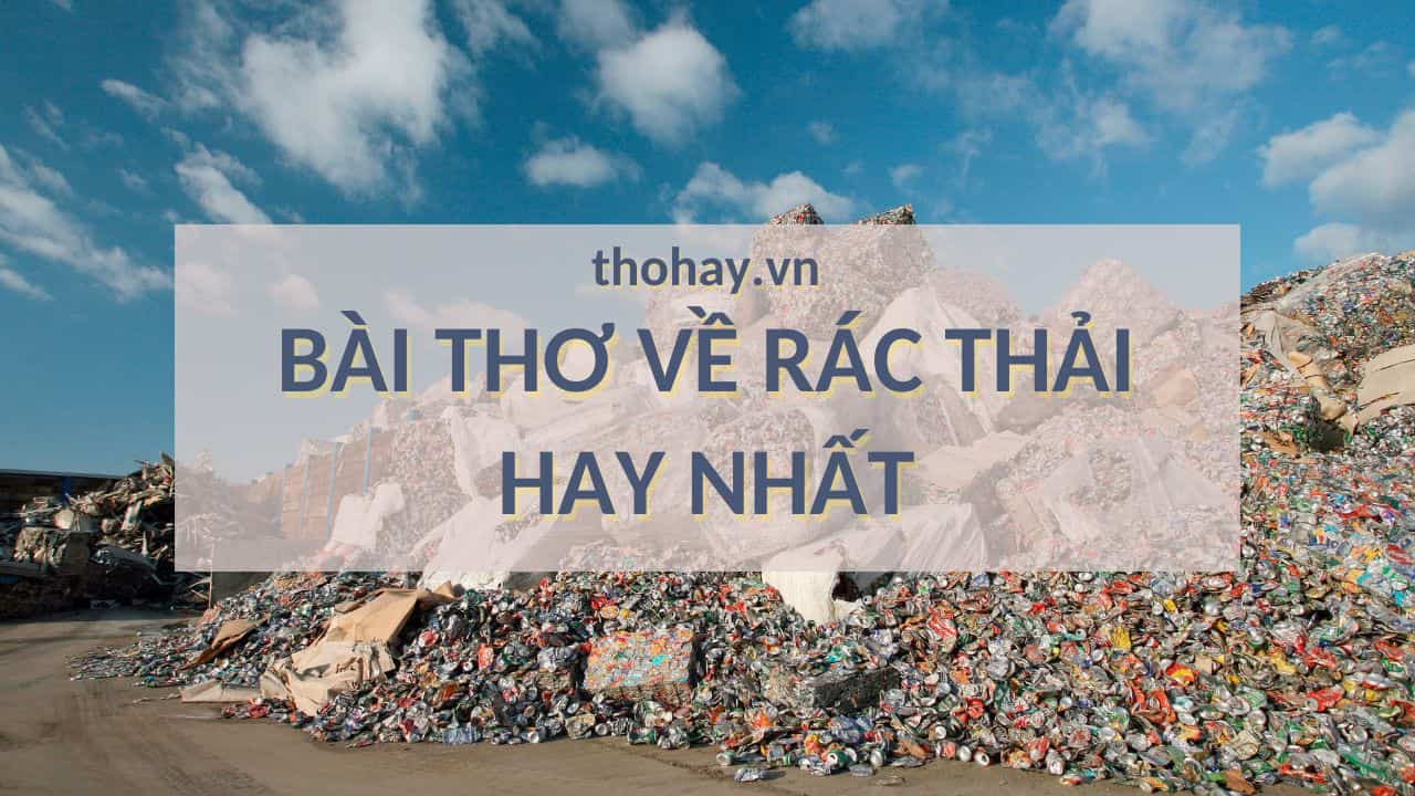Bài thơ về rác thải hay nhất kêu gọi cộng đồng chung tay làm sạch môi trường