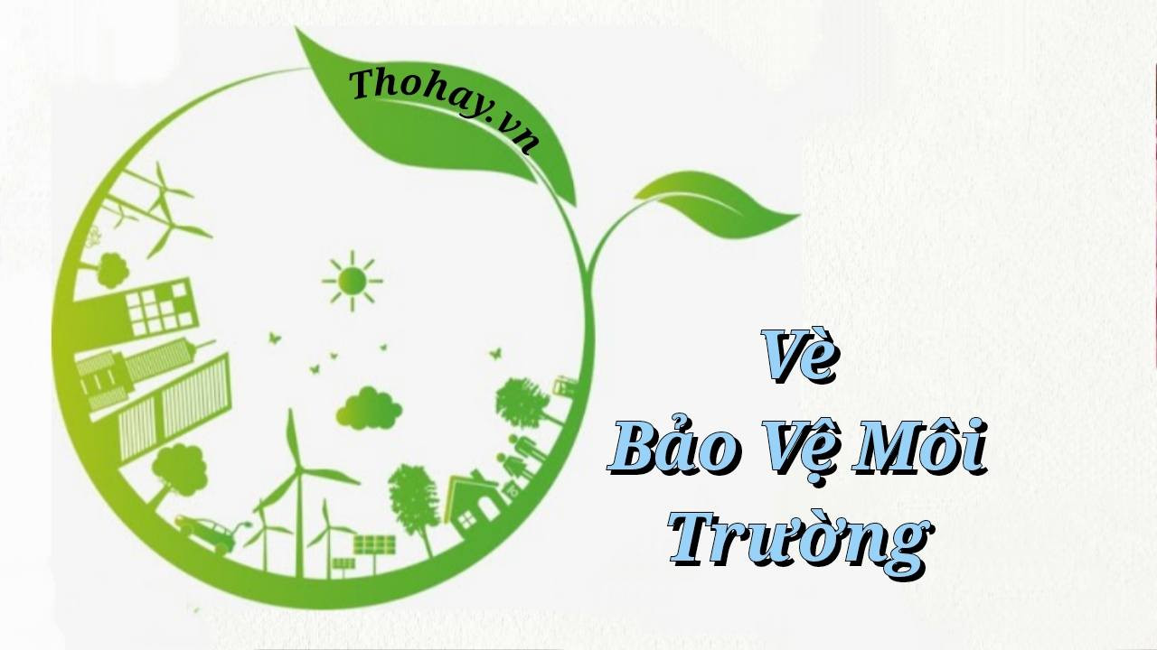 Bài vè bảo vệ môi trường cổ động ý thức cộng đồng