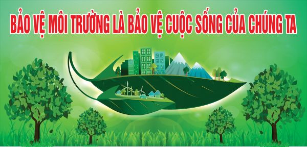 Băng rôn bảo vệ môi trường tại khu dân cư, nâng cao ý thức cộng đồng