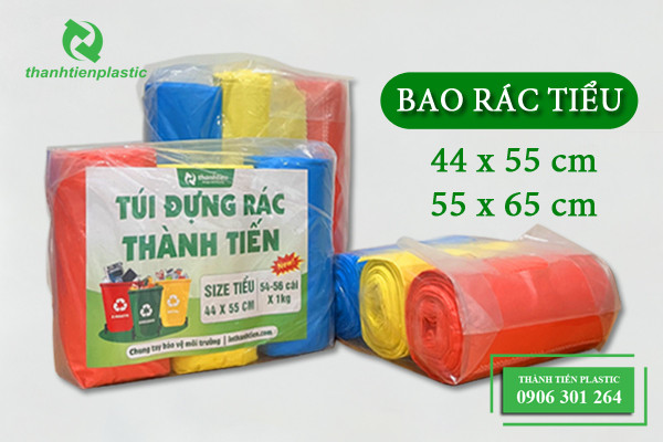 Bao rác cuộn 3 màu size tiểu