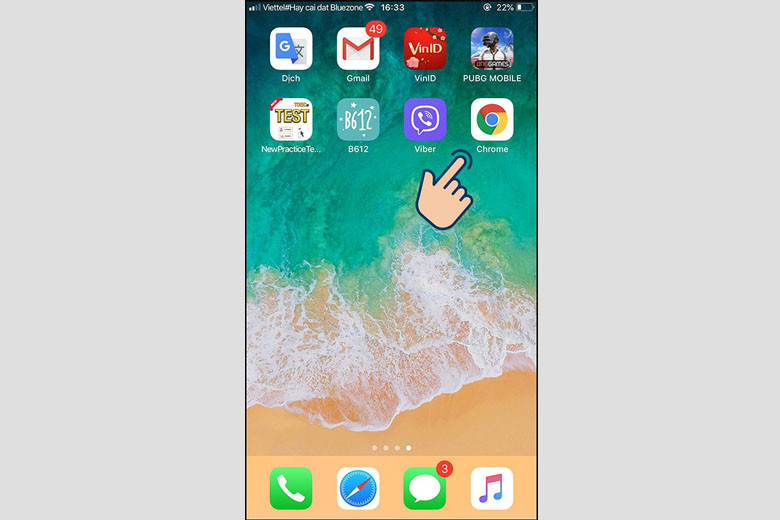 Biểu tượng ứng dụng trình duyệt Chrome trên điện thoại iOS, chuẩn bị xóa lịch sử duyệt web