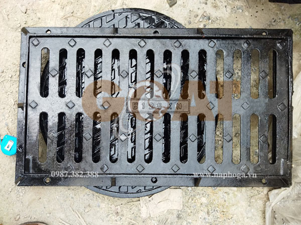 Bộ song chắn rác 960x530 gang cầu được sản xuất tại xưởng