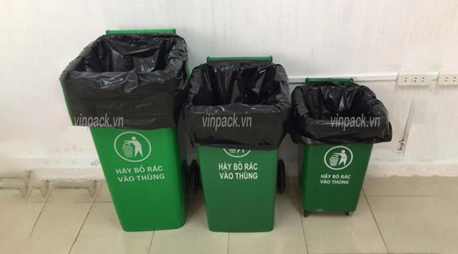 Các loại bao đựng rác công nghiệp với kích thước và dung tích phong phú