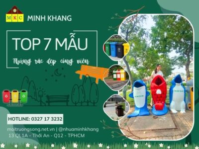 Các loại thùng rác công viên phổ biến giúp bảo vệ môi trường