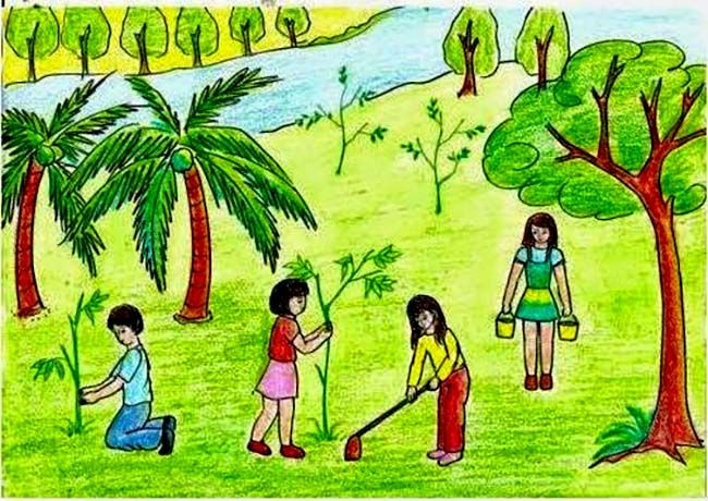 Các phong cách vẽ tranh đa dạng về cây xanh và chủ đề môi trường, truyền cảm hứng sáng tạo