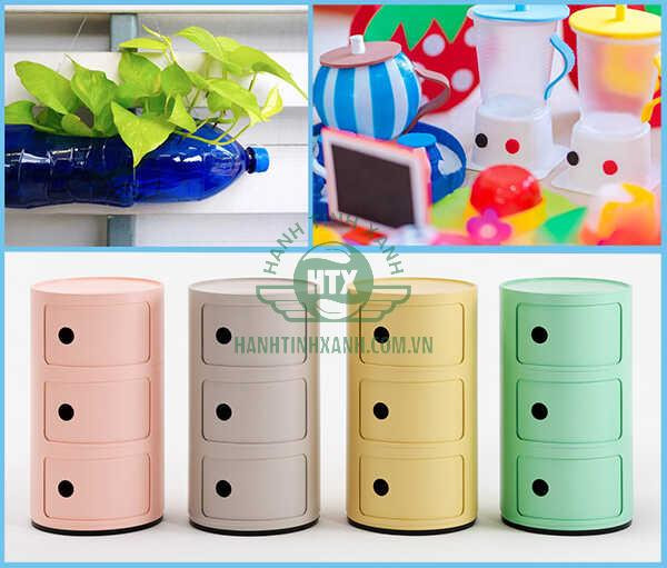 Các sản phẩm tái chế từ rác thải nhựa