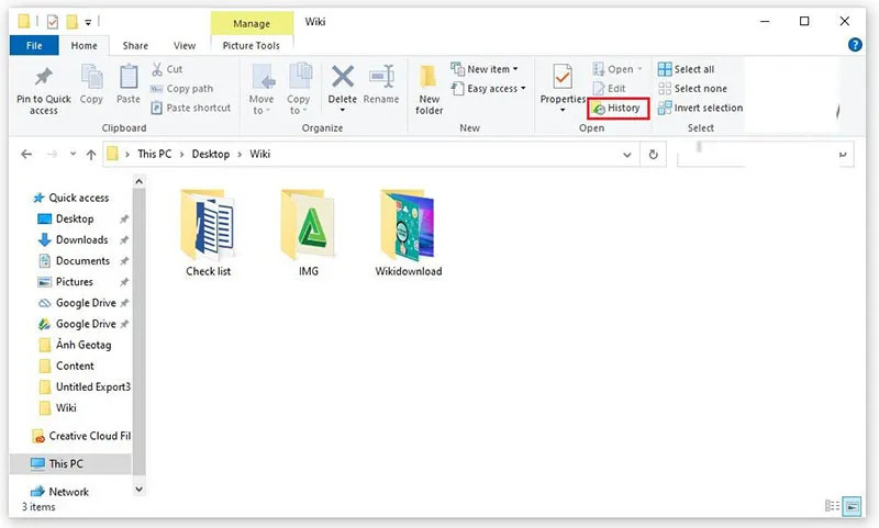 Cách lấy lại file đã xóa trong thùng rác bằng cách tìm kiếm trên thiết bị ngoài