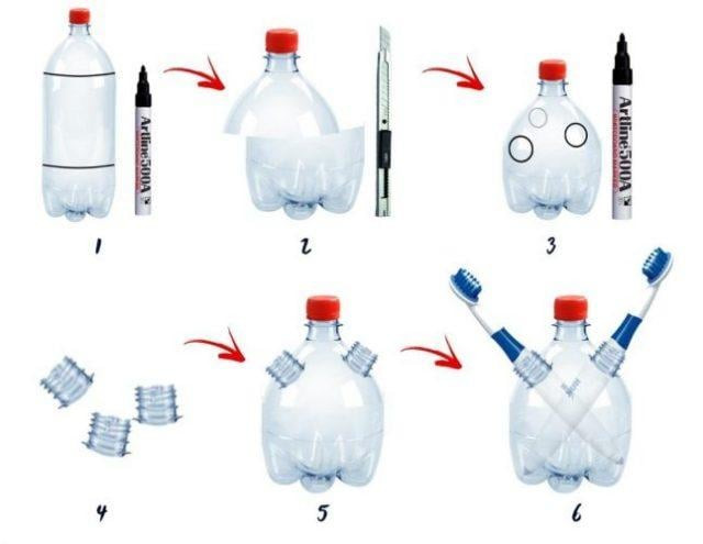 Cách tái chế đồ nhựa để đựng đồ đạc
