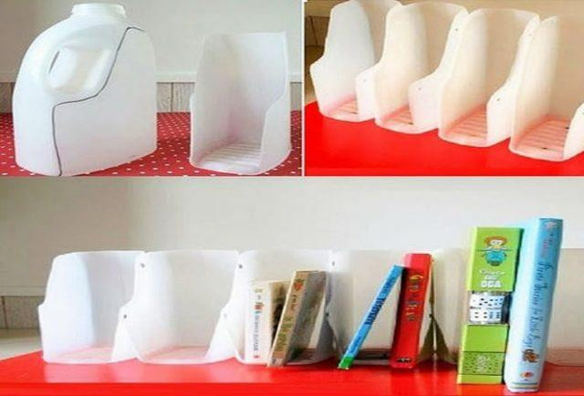 Cách tái chế đồ nhựa để làm giá sách