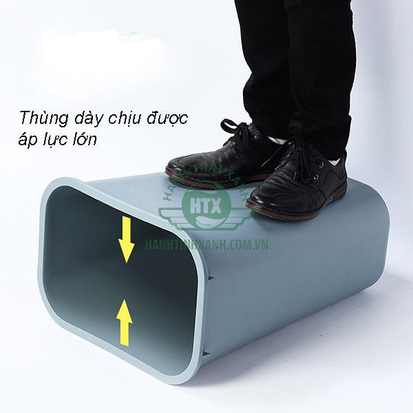 Chi tiết bề mặt sọt đựng rác làm từ nhựa PP cao cấp, minh họa độ bền và tính thẩm mỹ