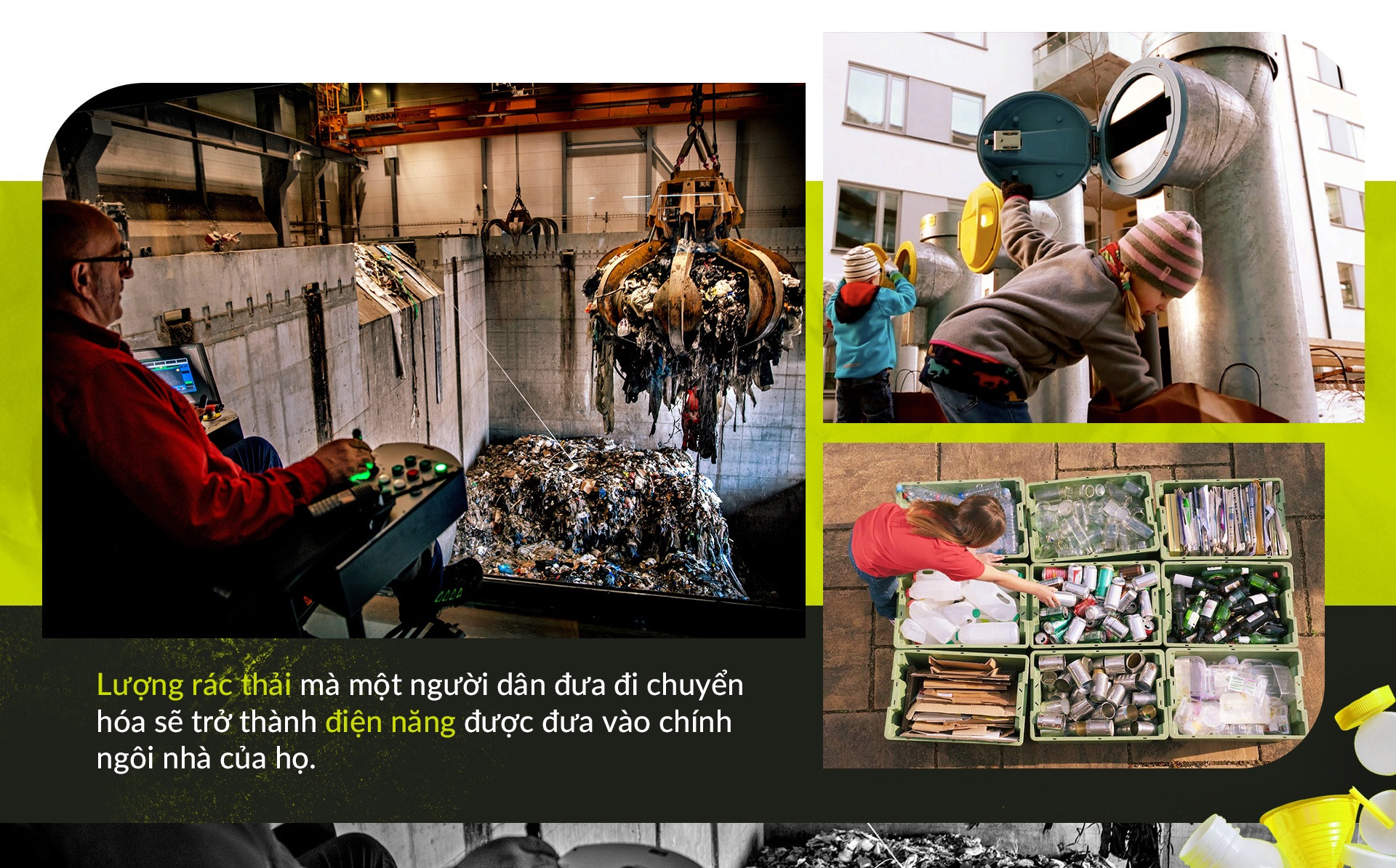 Chính phủ Thụy Điển khuyến khích người dân phân loại rác tại nguồn để tối ưu hóa quá trình tái chế