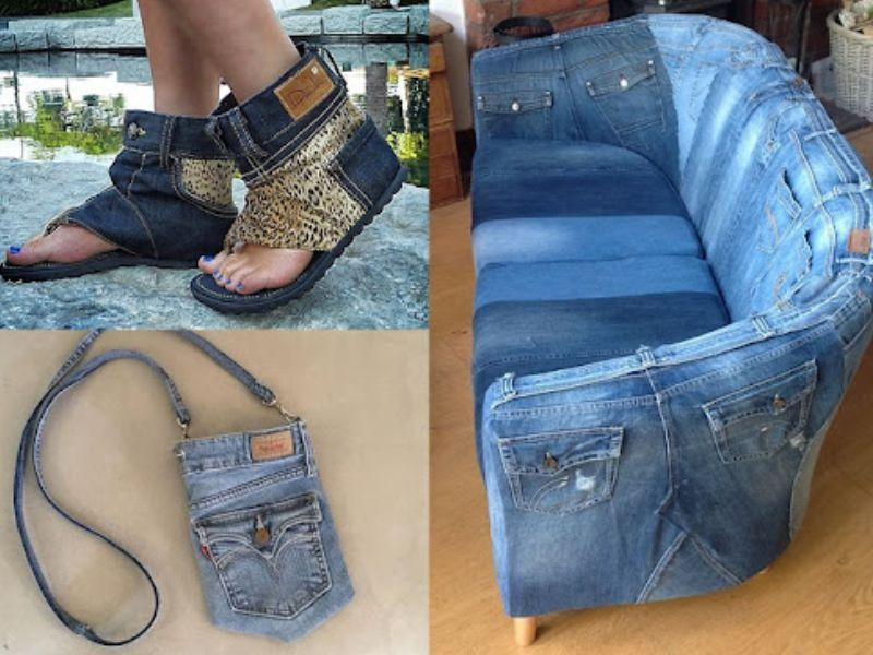 Có rất nhiều đồ dùng trong nhà có thể làm từ quần jeans cũ