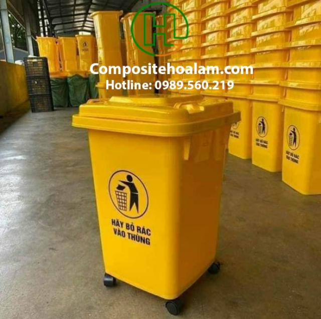 Công dụng của thùng rác công cộng 60 lít có bánh xe
