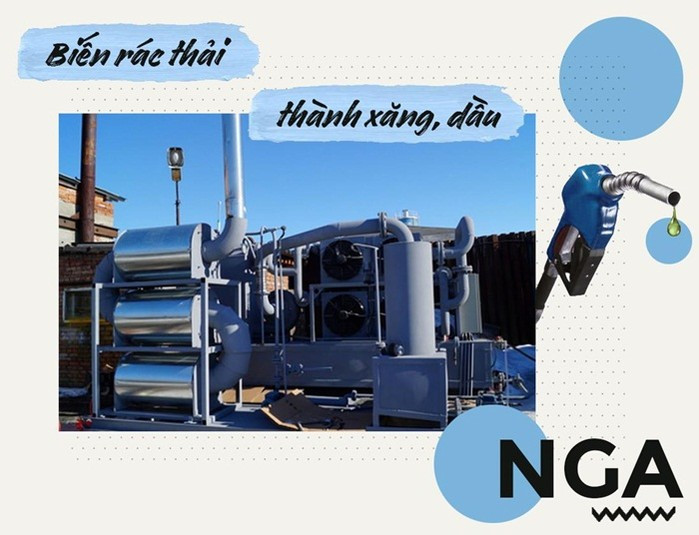 Công nghệ biến rác thải nhựa thành xăng dầu tại Nga