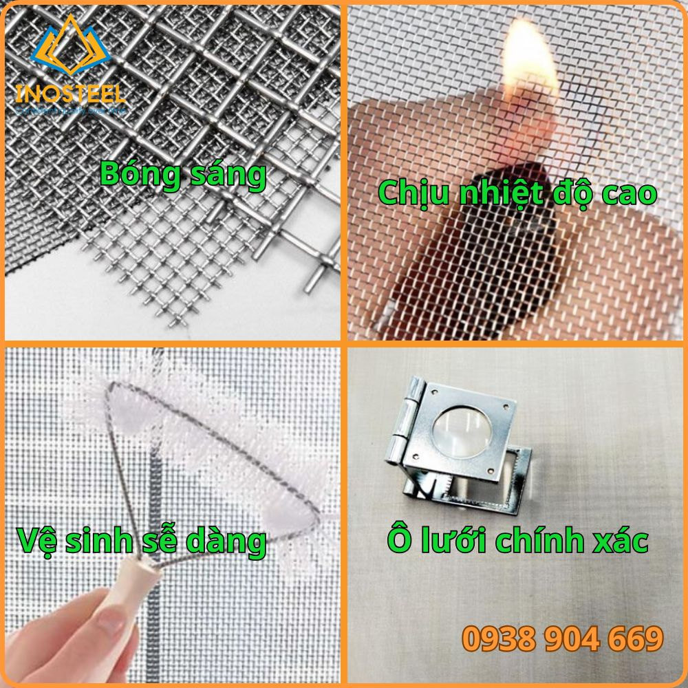 Đặc điểm nổi bật của lưới inox 304: Chống gỉ, độ bền cao, dễ vệ sinh