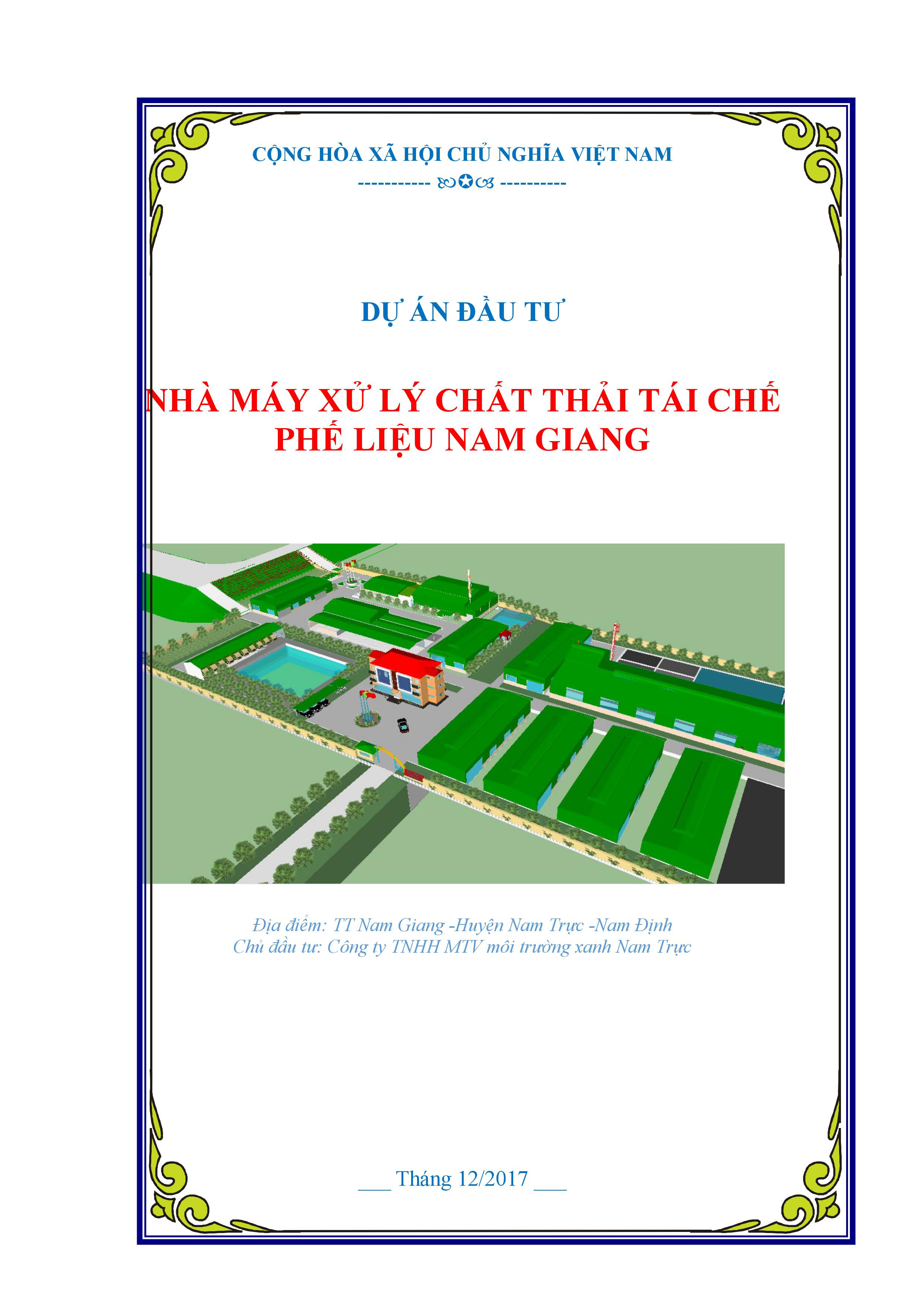 Dự án xử lý rác thải sinh hoạt và công nghiệp tại nhà máy hiện đại