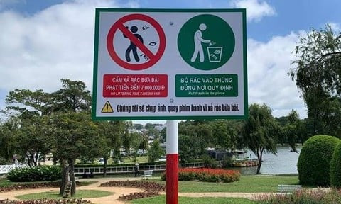 Hành vi vứt rác không đúng nơi quy định