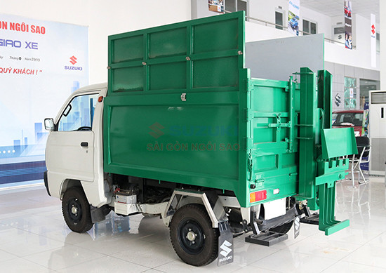 Hệ thống ben thủy lực và thùng chứa rác chắc chắn của xe rác chuyên dụng