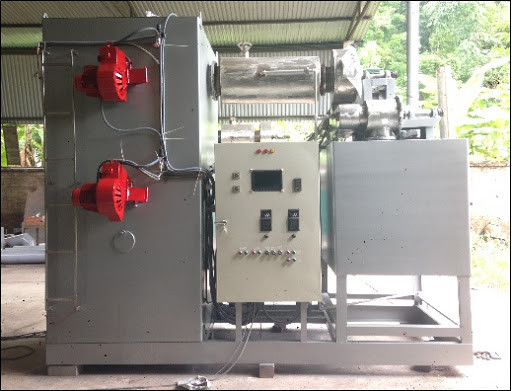 Hệ thống máy xử lý rác thải y tế chuyên biệt, đảm bảo khử trùng và xử lý an toàn các loại chất thải nguy hại từ bệnh viện.