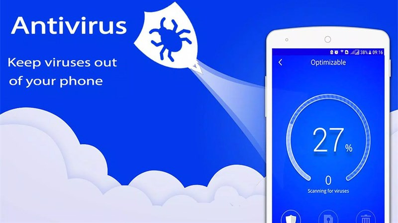 Hệ thống quét virus của ứng dụng diệt virus trên điện thoại di động