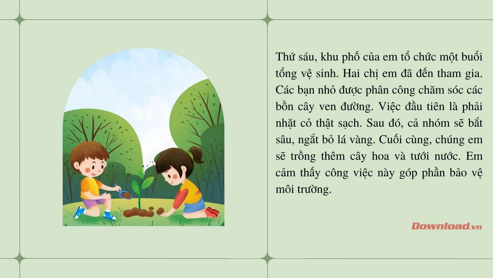 Hình ảnh minh họa các hành động bảo vệ môi trường