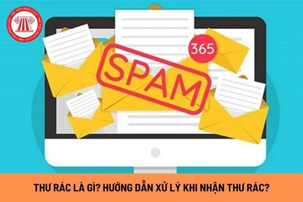 Hình ảnh minh họa thư rác là gì và biểu tượng email rác tấn công hộp thư điện tử