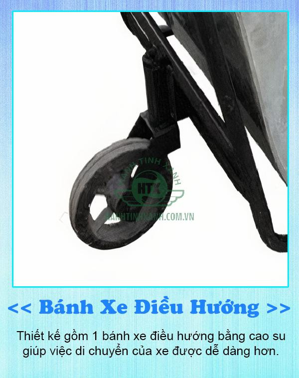 Hình ảnh xe gom rác 500l di chuyển trên đường phố