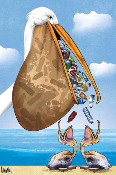 Hình biếm họa về ô nhiễm môi trường