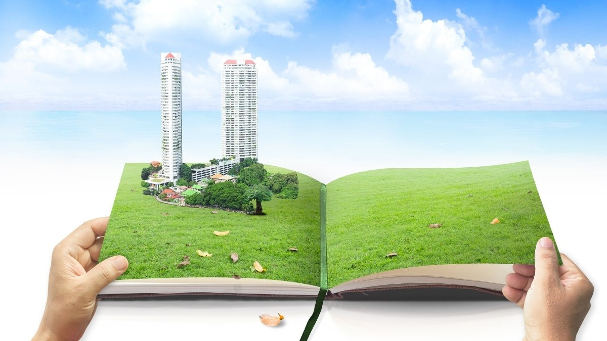 Hình nền PowerPoint về hoạt động tái chế và xử lý rác thải