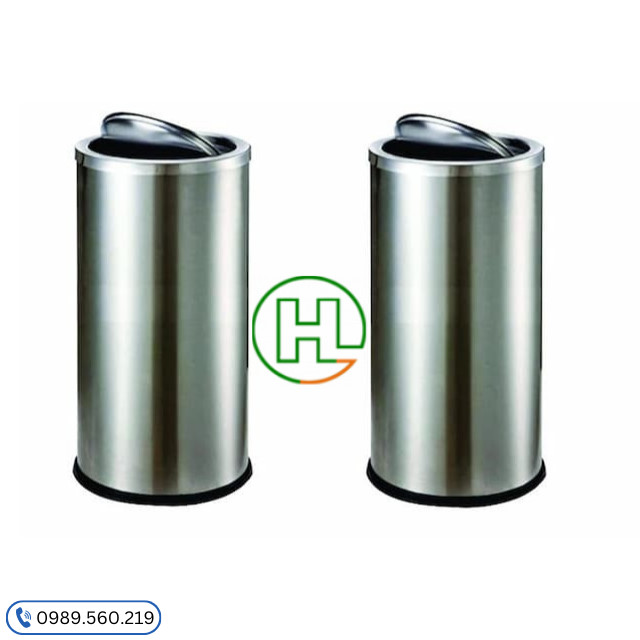 Hoa Lâm cung cấp thùng rác inox tròn đa dạng