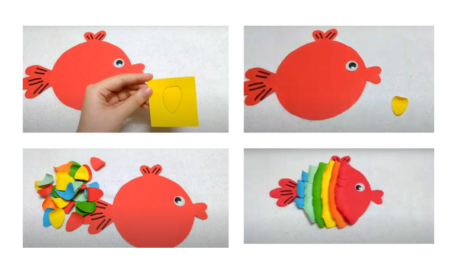 Hoàn thiện lồng đèn cá chép bằng giấy sticker và vật liệu tái chế