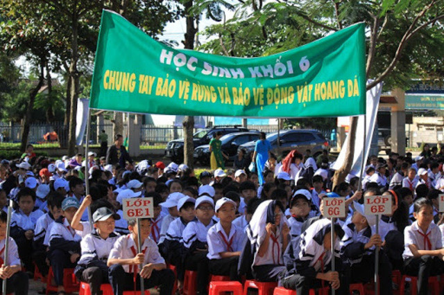 Học sinh nâng cao ý thức bảo vệ thiên nhiên hoang dã, gìn giữ đa dạng sinh học