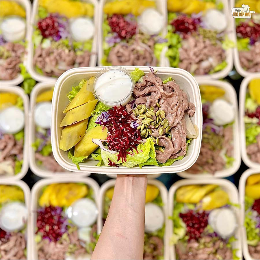 Hộp bento bằng vật liệu thân thiện môi trường