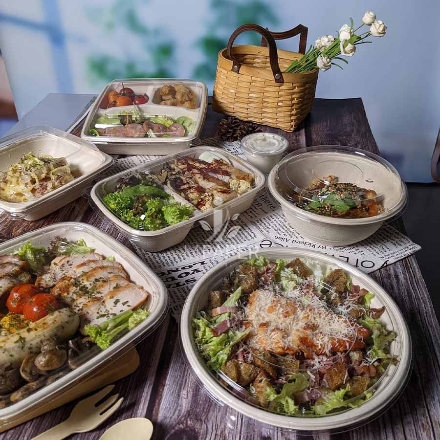 Hộp đựng thực phẩm làm từ bã mía, sản phẩm thân thiện môi trường