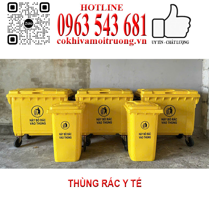 Hướng dẫn cách vẽ thùng rác y tế màu vàng với biểu tượng chất thải lây nhiễm