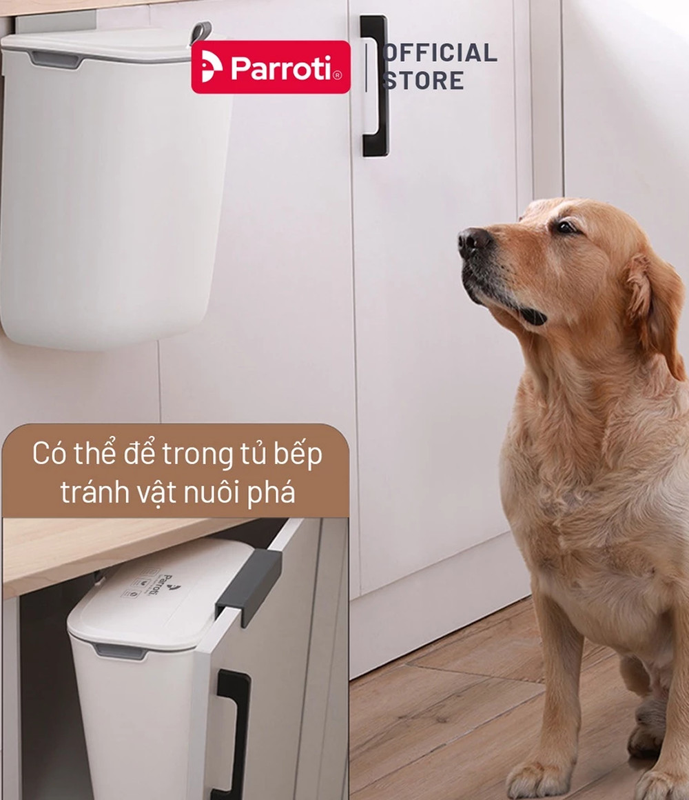 Hướng dẫn sử dụng thùng rác treo tường với thao tác tiện lợi khi nấu ăn