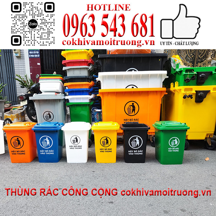 Hướng dẫn vẽ thùng rác công cộng với các màu sắc nổi bật, góp phần phân loại rác.