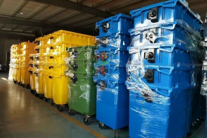 Kho chứa thùng rác dung tích 660 lít sẵn sàng phục vụ nhu cầu lớn tại Đà Nẵng