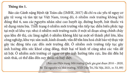 Khói bụi công nghiệp và rác thải gây ô nhiễm môi trường, nhấn mạnh tầm quan trọng của bài bảo vệ môi trường và tài nguyên thiên nhiên.