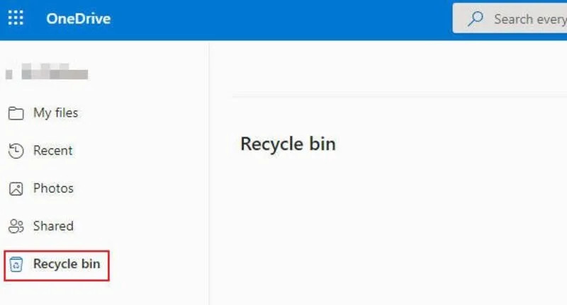 Khôi phục các tệp đã xóa từ OneDrive trên laptop