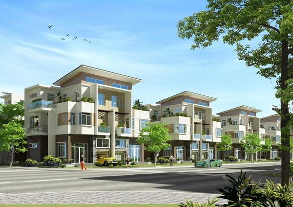 Khu dân cư và trung tâm thương mại được quy hoạch hiện đại