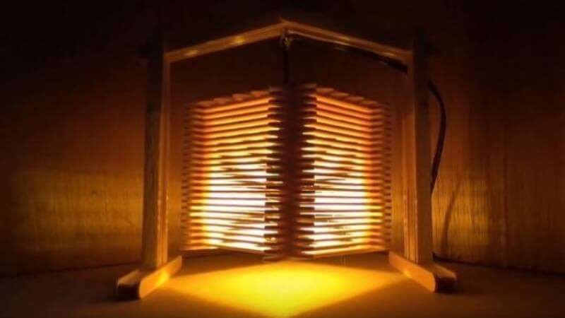 Khung lồng đèn Trung thu sáng tạo làm từ que kem tái chế