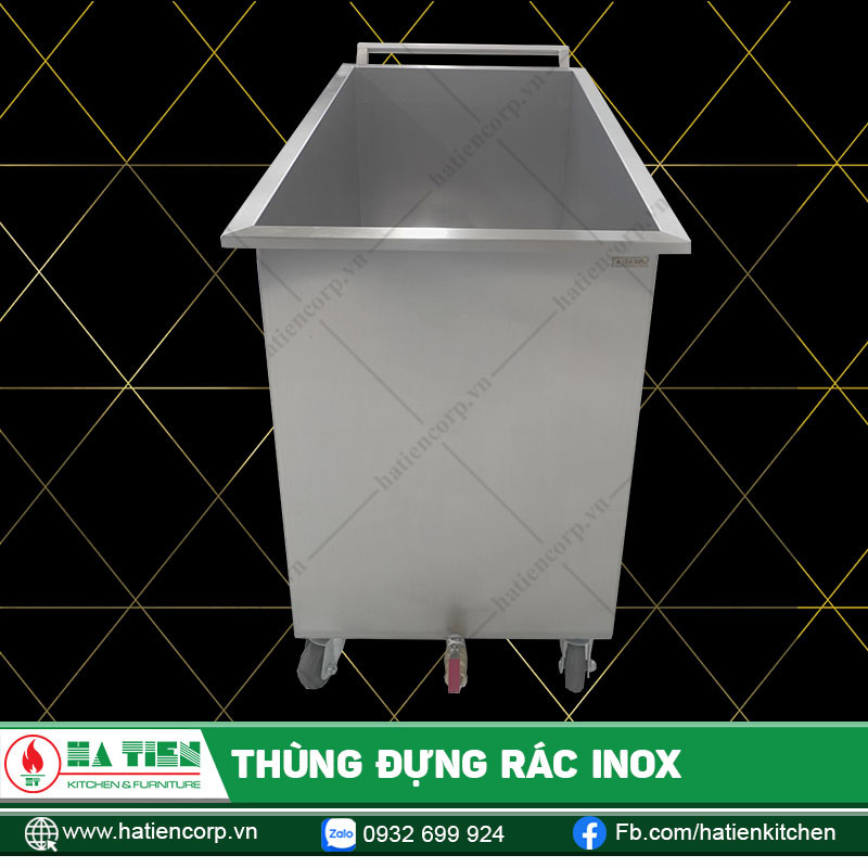 Khung và thân thùng đựng rác lớn inox