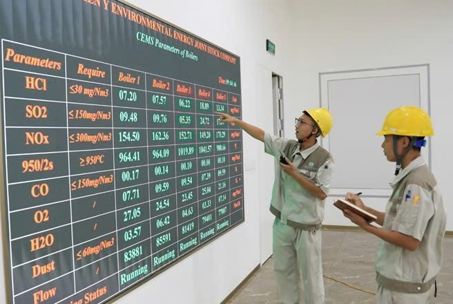 Kiểm tra các chỉ số phát thải của Nhà máy điện rác Sóc Sơn