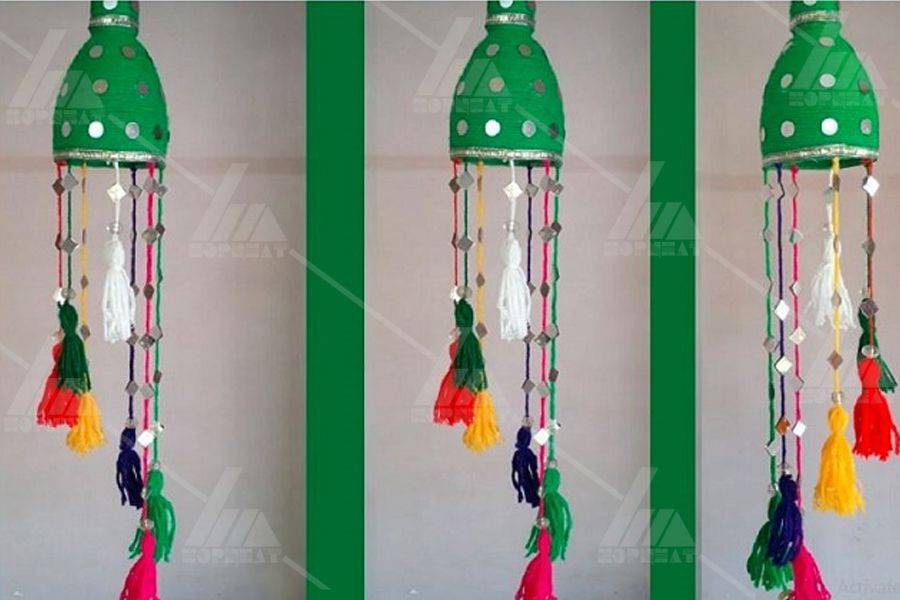 Làm chuông gió từ rác thải nhựa
