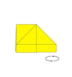 Lật ngược sản phẩm để tiếp tục các bước gấp thùng rác.
